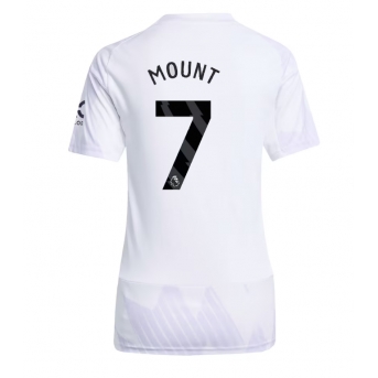 Billige Fotballdrakt Manchester United Mason Mount #7 Replika Bortedrakt Dame 2025-26 Kortermet